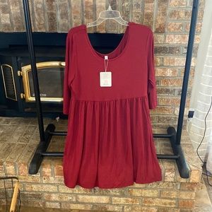 NWT Burgundy tunic